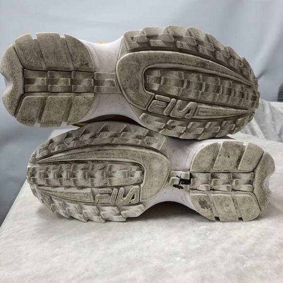 Fila chunky yellow sneakers size 7 disruptor II Premium Repeat - Picture 7 of 12